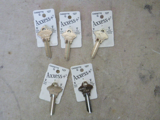 lot 167 image: 5 Axxess Blank Keys