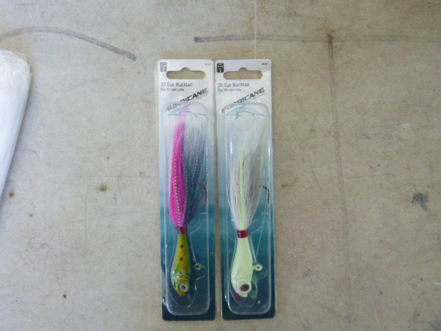 lot 186 image: 2 Hurricane 3D Eye Bucktails