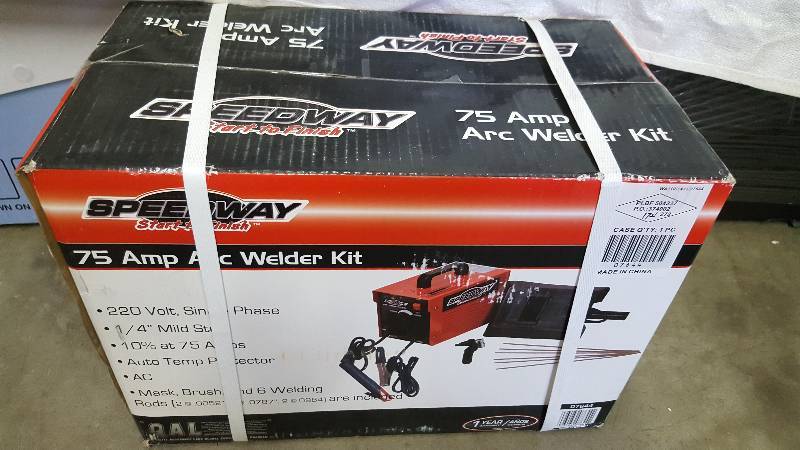 lot 12 image: SPEEDWAY 75-Amp Single Phase Arc Welder