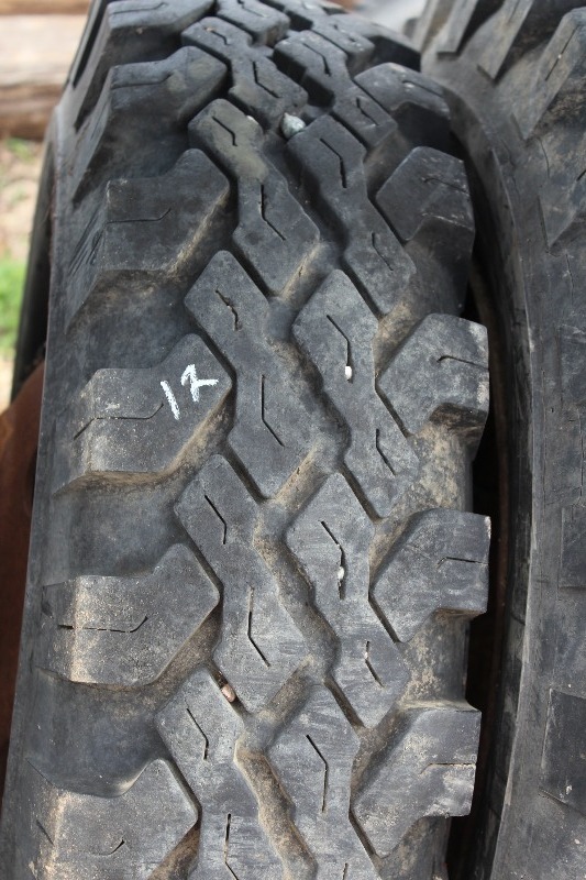 lot 12 image: 4 Safemark 8.25-20 Tires on Wheels