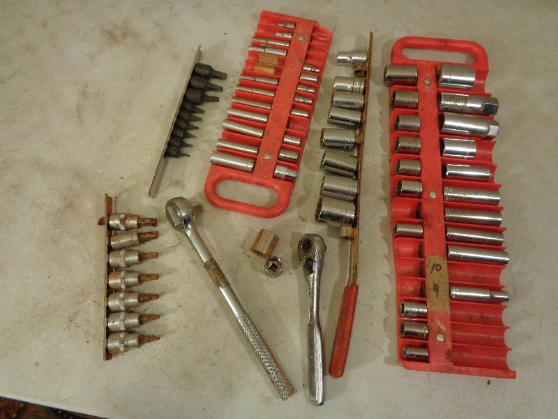 lot 40 image: Sockets, Ratchet, Socket Holders
