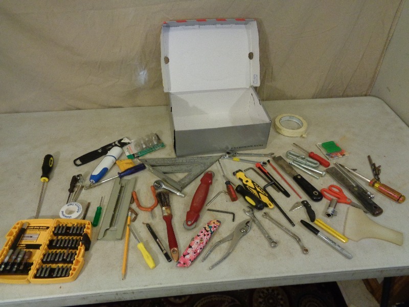 lot 48 image: Assorted Hand Tools, Driving Bits, Etc