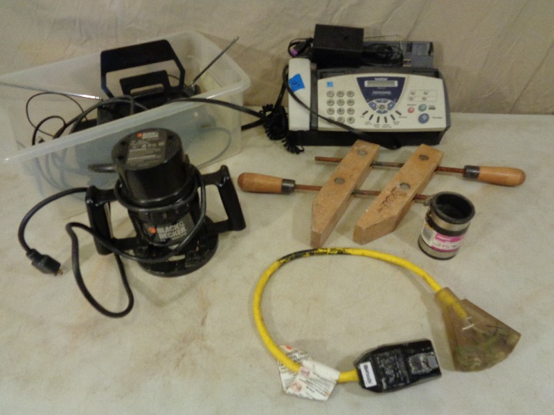 lot 54 image: Router, Clamp, Electronics