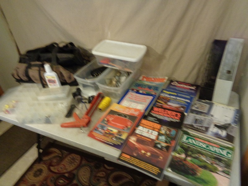 lot 72 image: Tools, Hardware, Bag, Books, Etc