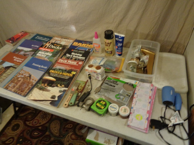 lot 78 image: Tools, Hardware, Books, Camping
