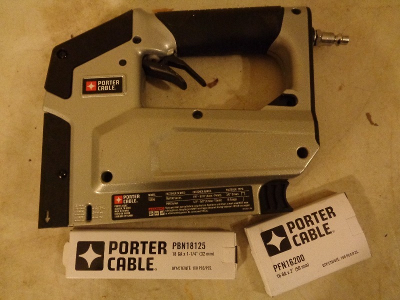 lot 93 image: Porter Cable Air Stapler  Nailer