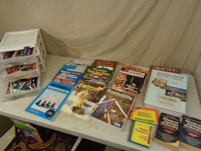 lot 112 image: Construction Books, Pens, Pencils