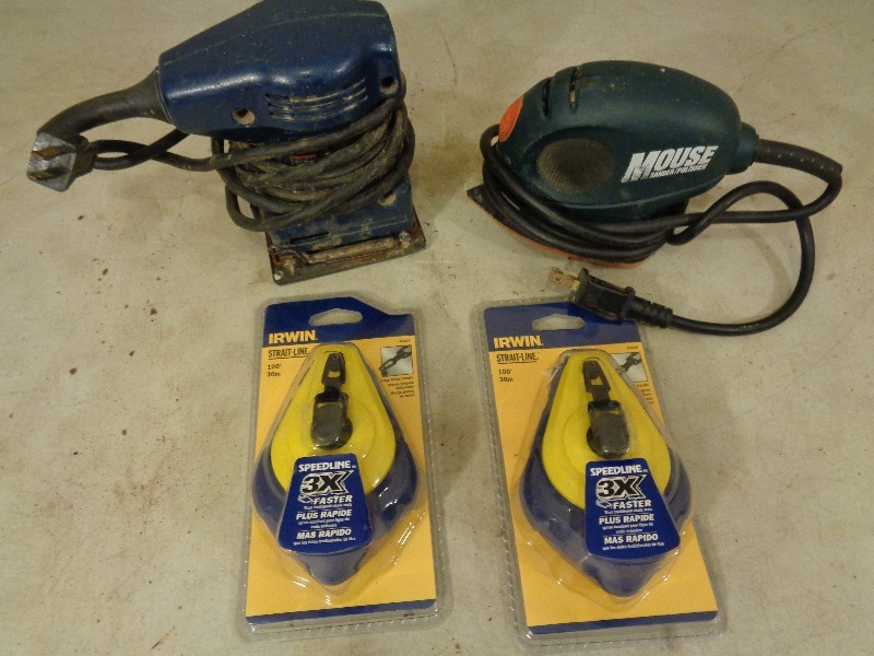 lot 123 image: 2 Sanders and 2 New Chalklines
