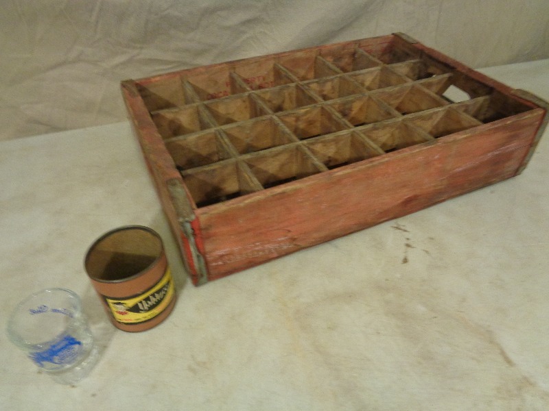 lot 126 image: Old Wood Coca Cola Box and More