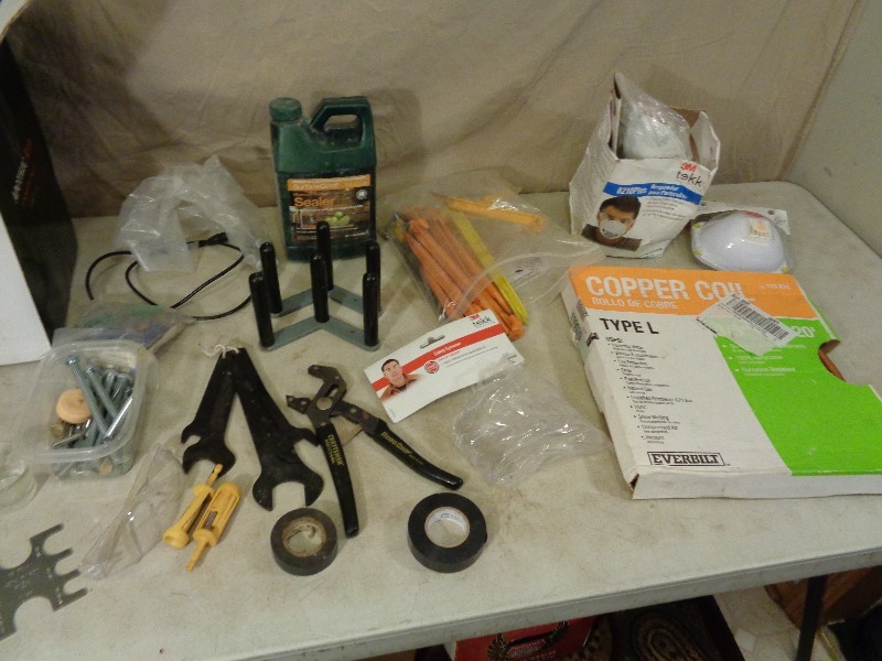 lot 127 image: New Copper Coil, J Handle Panel Carriers, and More