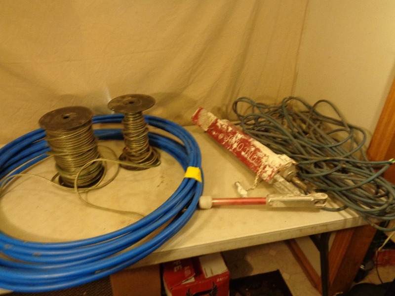 lot 154 image: Speaker Wire, Pex Tubing, Cord, and More