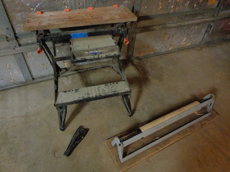 lot 165 image: Black and Decker Work Bench and Paper Dispenser
