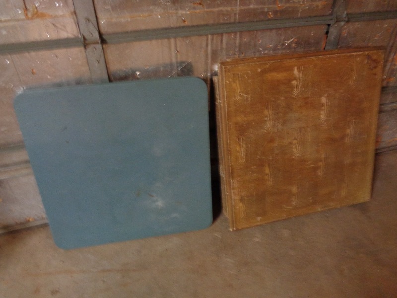 lot 191 image: Folding Card Table and Old Table Top