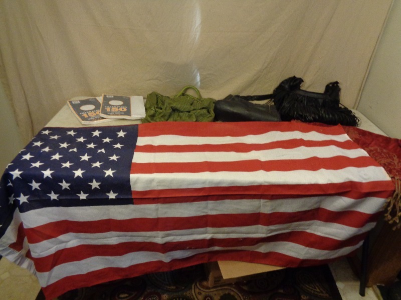 lot 193 image: Flag, Purses, and More
