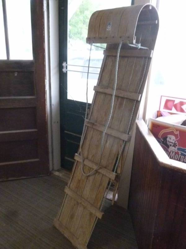 lot 129 image: Vintage Toboggan