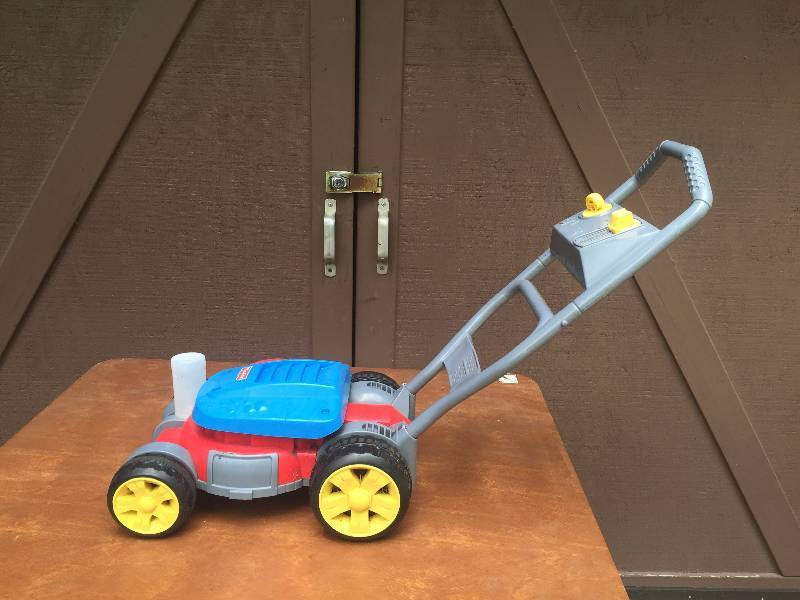 lot 3 image: Bubble Mower Fisher Price Toy Kids Lawn Daycare Preschool Garden Outdoor Fun Pretend Push Play Developmental