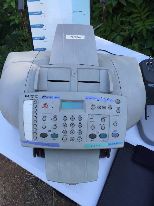 lot 20 image: Office Lot - All Tested & Work Great GBC Docubind P100 Comb Binding Machine Presentation or Proposal Catalog Binder - HP OfficeJet K80 All-in-One Fax Printer  More