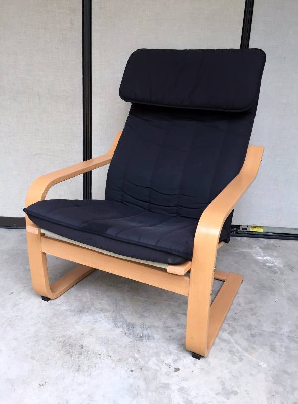 Ikea Bentwood Cushioned Lounge Chair - Excellent Condition! Made Of