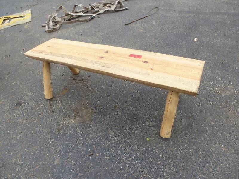 lot 73 image: Pine Wood Park Bench # 63