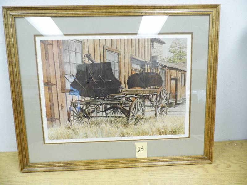 Jon Crane Print - Montana Beer Wagon