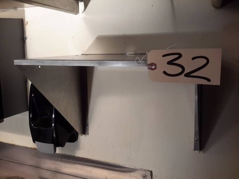 Small Stainless Steel Shelf.  16in w x 12 in d