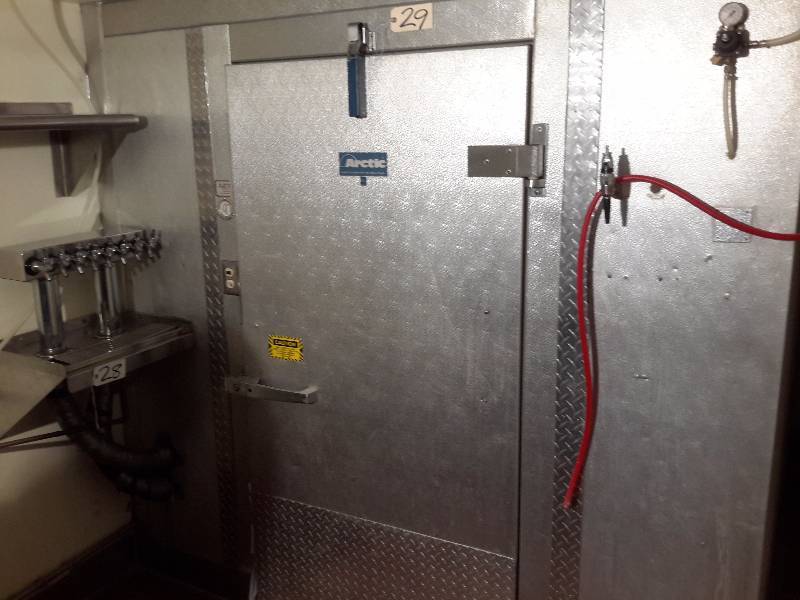 ARCTIC Walk-in Cooler with Beer tapping hose setup.