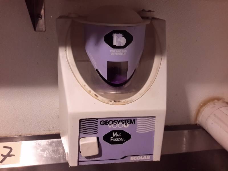 2 detergent dispensers.