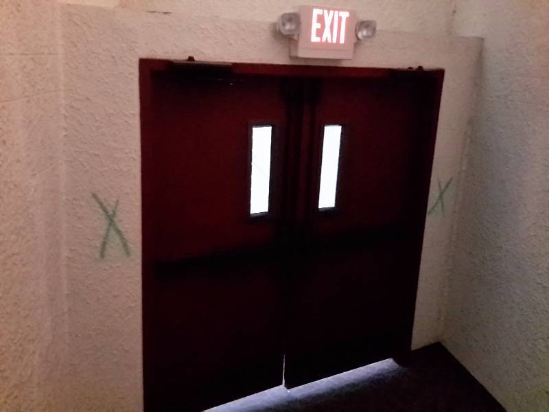 6ft double doors x 73 in h.