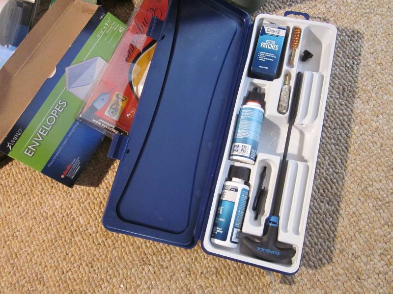 Office Supply Lot & Gun Cleaning Kit