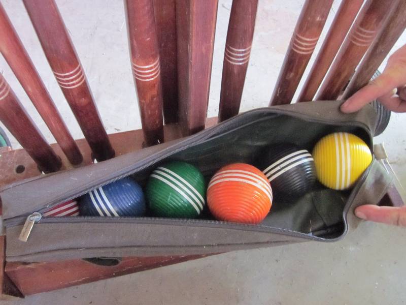 Wood Croquet Set