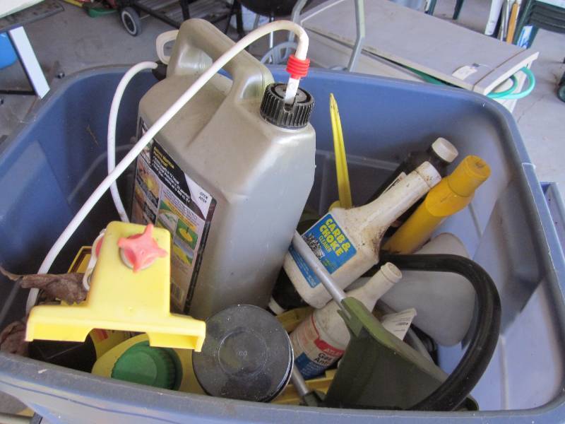 Rolling Cart, Outdoor Game, Tarp, and Misc Bin