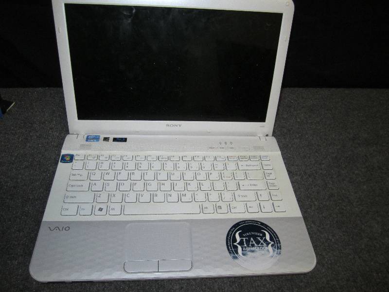lot 64 image: Sony VIO laptop, sold for parts...