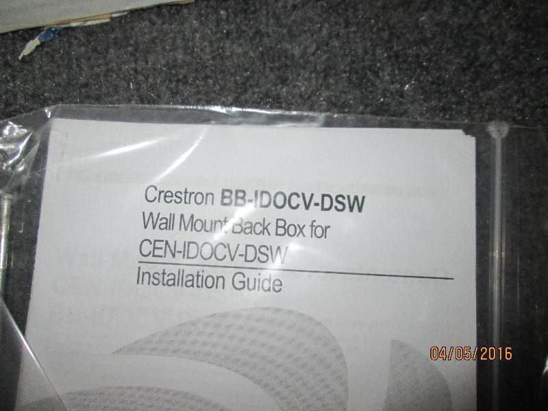 lot 35 image: New Crestron trim ring mounts and w...