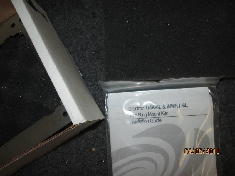 lot 47 image: Crestron TMK-6L & WMKT-6L trim ring...