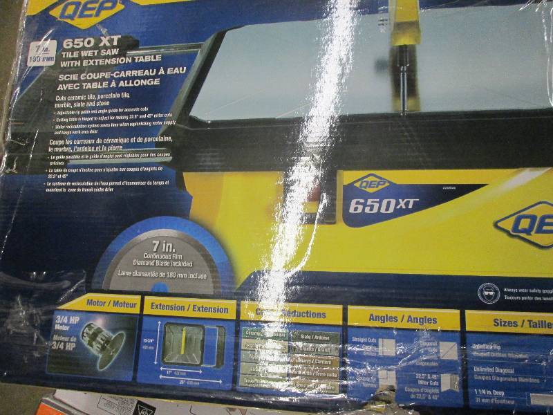 QEP 650 XT Tile Wet Saw 7 inch blad...