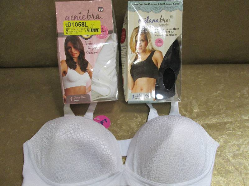 lot 124 image: (2) Large size Genie Bras (1)Black ...