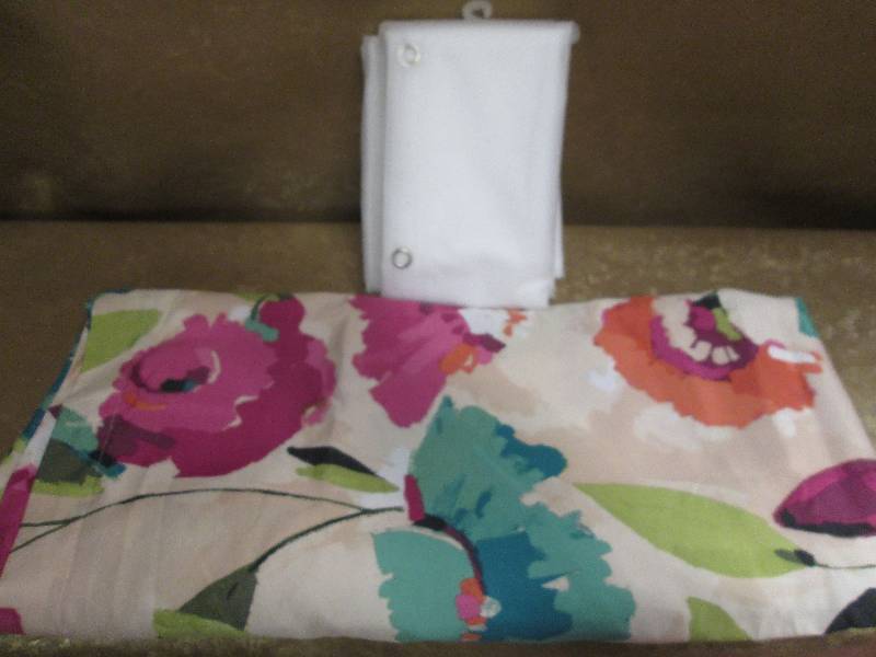 lot 140 image: Shower curtain and liner...