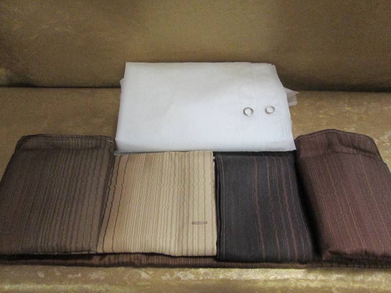 lot 144 image: Shower curtains and liner...