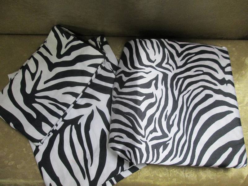 lot 148 image: Zebra body pillow case and 4 pc sat...
