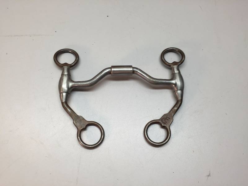 lot 12 image: SHANKED BIT LOW PORT SELF ACTIVATING HORSE BIT