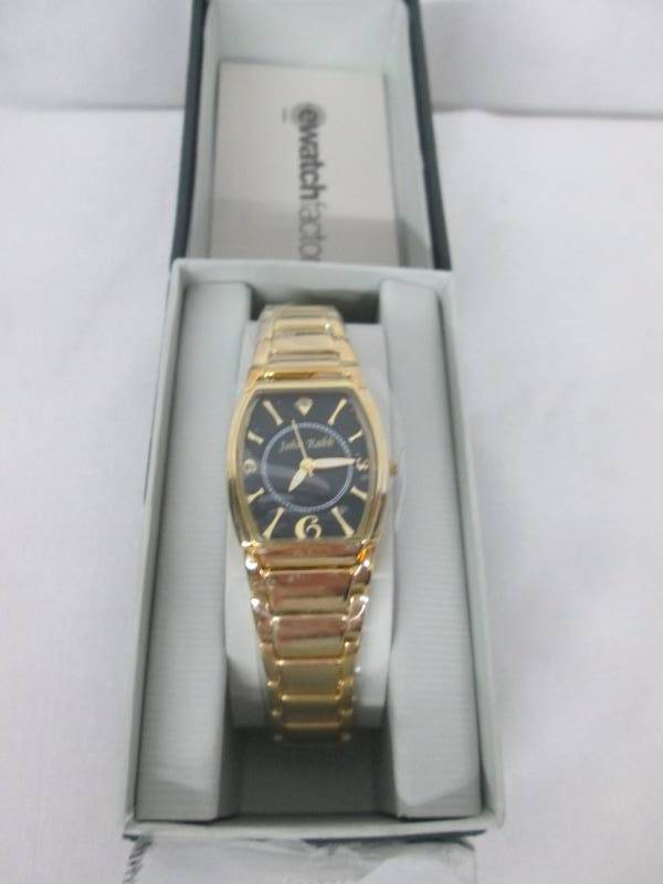 Mens Goldtone Personalized Watch