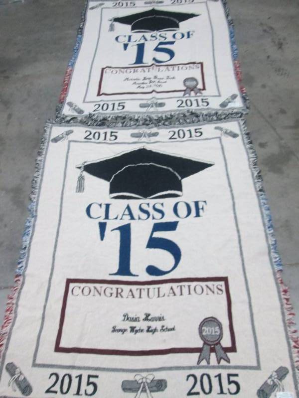 2 - Class of 2015 Graduation Throws