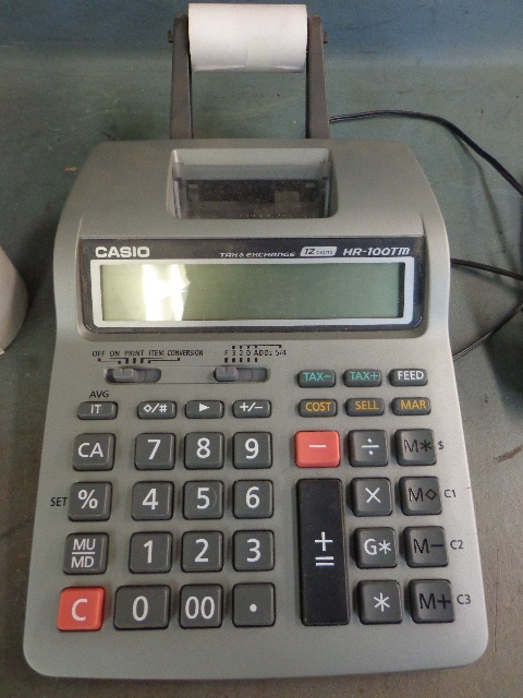 Casio Calculator Tax Exchange 12