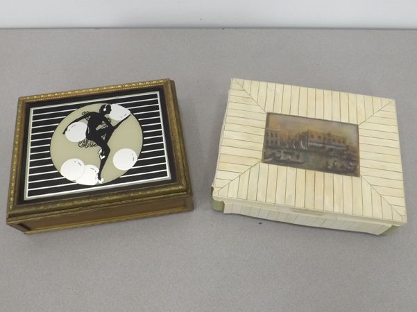 lot 39 image: Lot of 2 Vintage 1920-30s Jewelry Boxes