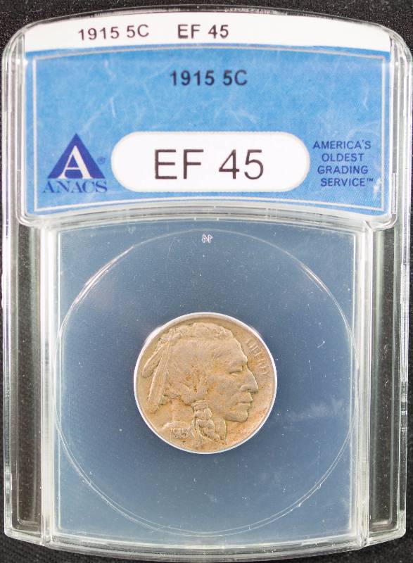 1915 Five Cent Buffalo Nickel EF45