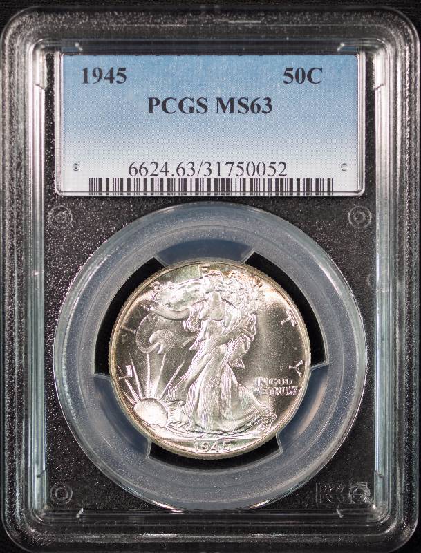1945 Walking Liberty Half Dollar (WLH) MS63