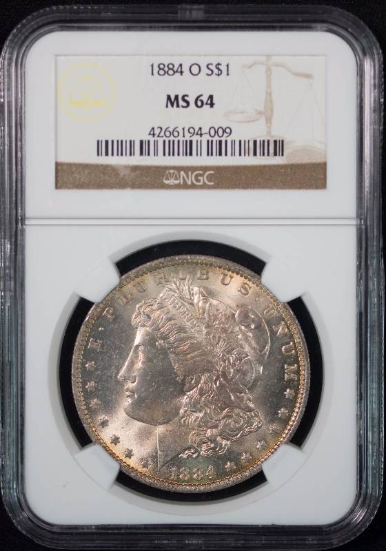 1884-O Morgan Silver Dollar MS64