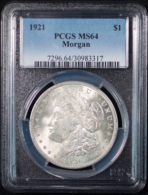 1921 Morgan Silver Dollar MS64