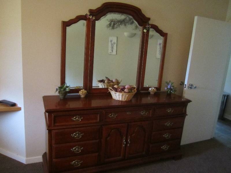 Beautiful wood dresser, by American...