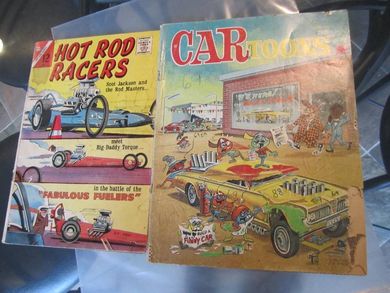 2 Car comic books...
